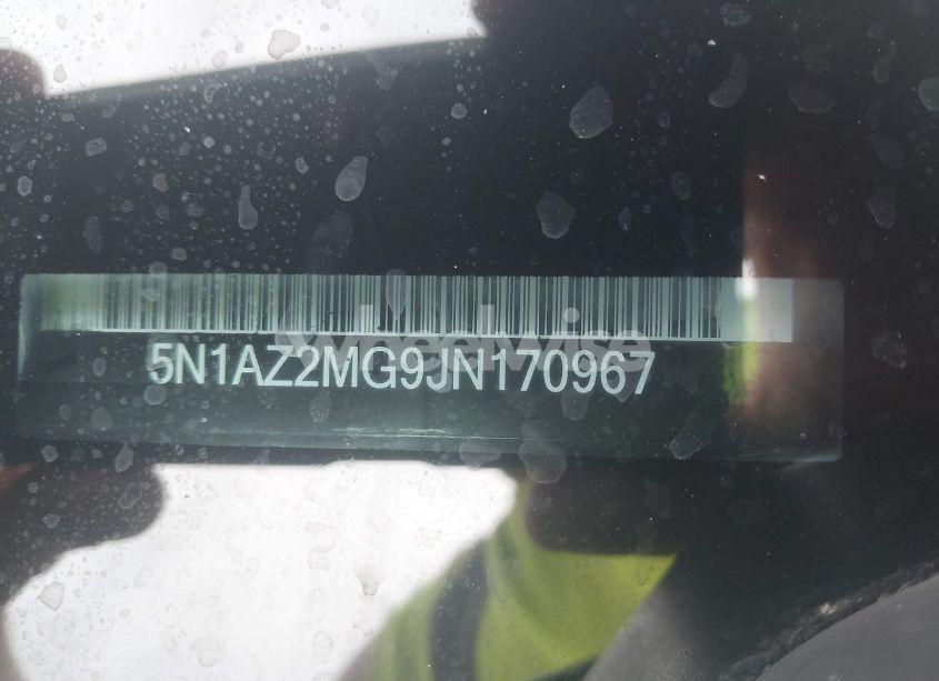 Photo 9 of 2018 Nissan Murano SL (VIN 5N1AZ2MG9JN170967)