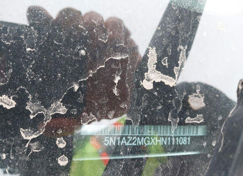 Photo 9 of 2017 Nissan Murano SV (VIN 5N1AZ2MGXHN111081)