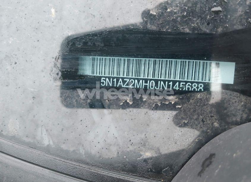 Photo 17 of 2018 Nissan Murano SV (VIN 5N1AZ2MH0JN145688)