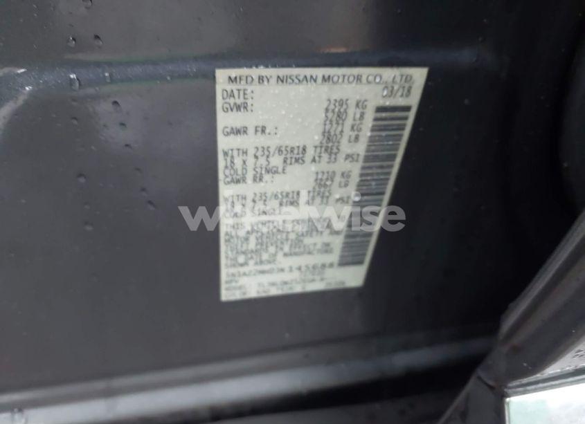 Photo 9 of 2018 Nissan Murano SV (VIN 5N1AZ2MH0JN145688)