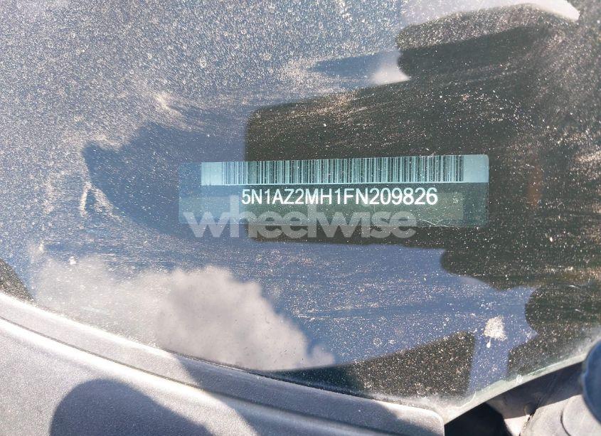 Photo 9 of 2015 Nissan Murano S (VIN 5N1AZ2MH1FN209826)