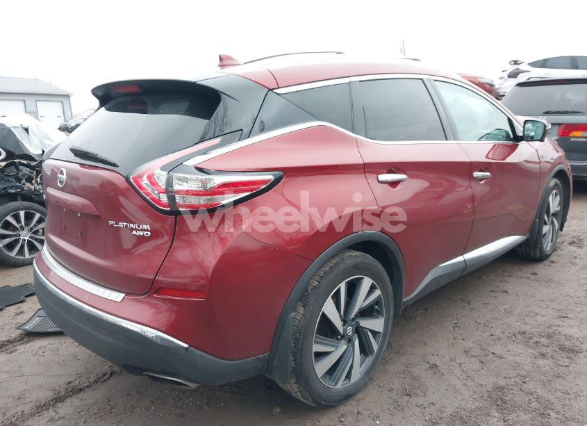 Photo 4 of 2016 Nissan Murano PLATINUM (VIN 5N1AZ2MH3GN163806)