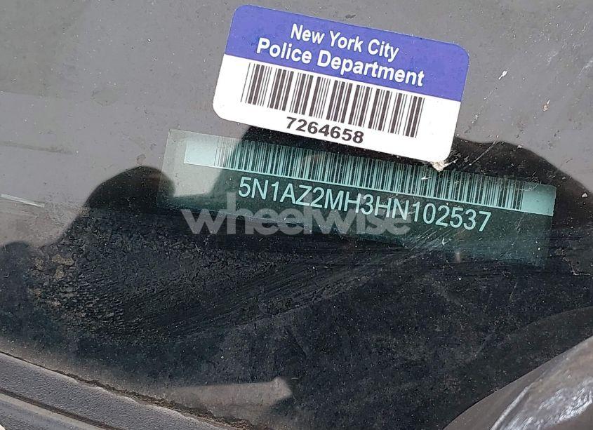 Photo 16 of 2017 Nissan Murano SL (VIN 5N1AZ2MH3HN102537)