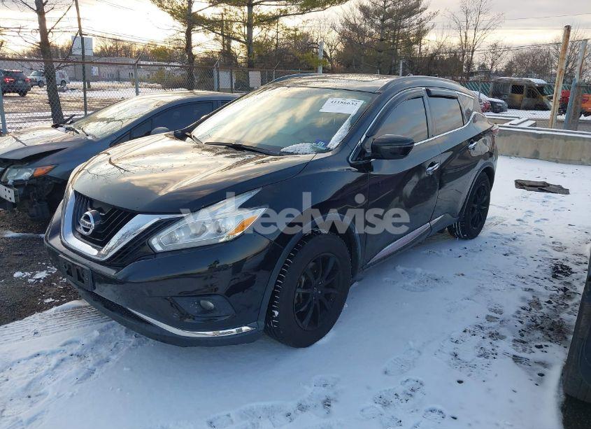 Photo 2 of 2017 Nissan Murano PLATINUM/S/SL/SV (VIN 5N1AZ2MH3HN105048)