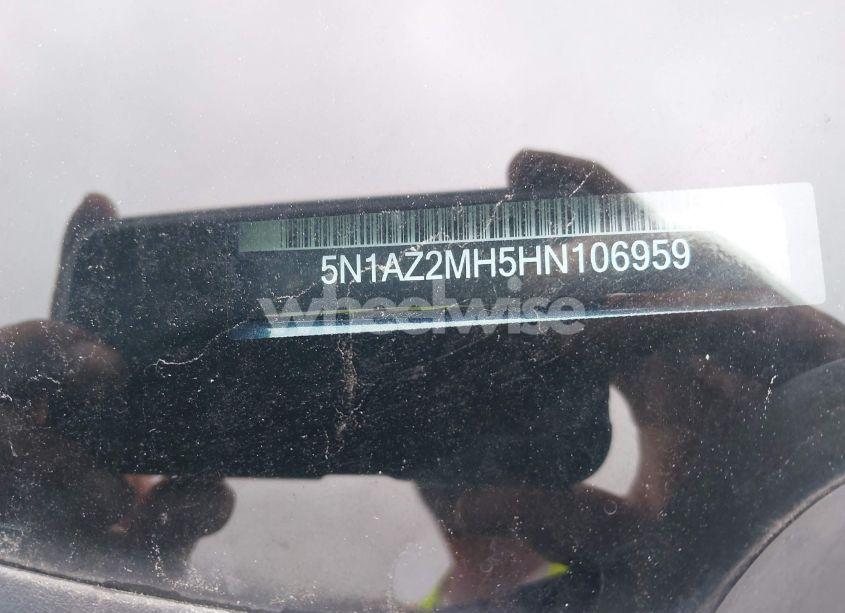 Photo 17 of 2017 Nissan Murano PLATINUM (VIN 5N1AZ2MH5HN106959)