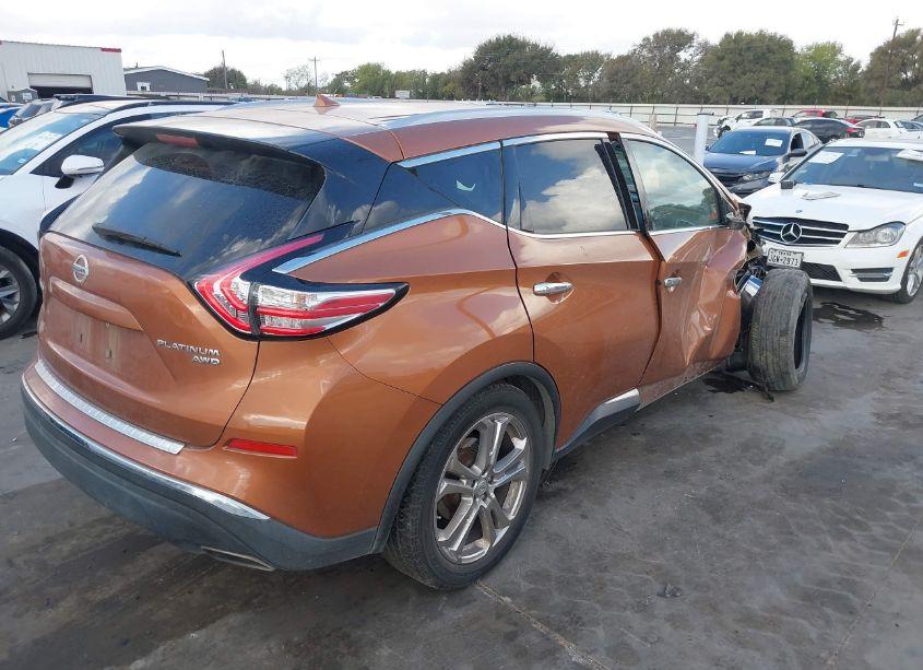 Photo 4 of 2015 Nissan Murano PLATINUM/S/SL/SV (VIN 5N1AZ2MH6FN237833)