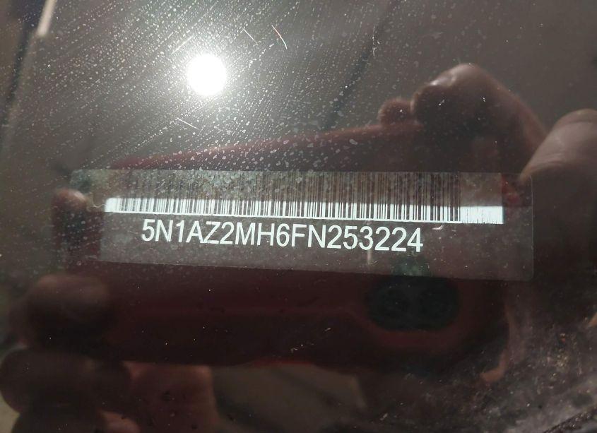 Photo 9 of 2015 Nissan Murano PLATINUM/S/SL/SV (VIN 5N1AZ2MH6FN253224)