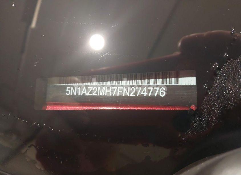 Photo 9 of 2015 Nissan Murano S (VIN 5N1AZ2MH7FN274776)