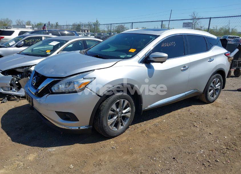 Photo 2 of 2016 Nissan Murano SL (VIN 5N1AZ2MH7GN163212)