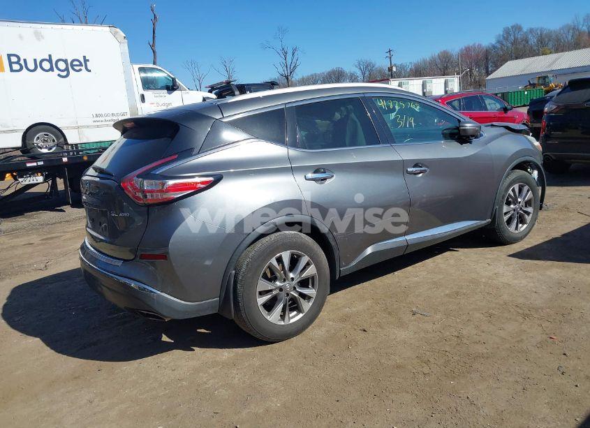 Photo 4 of 2015 Nissan Murano SL (VIN 5N1AZ2MH8FN222623)