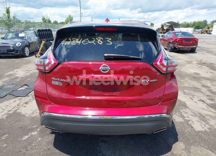 Photo 16 of 2016 Nissan Murano SV (VIN 5N1AZ2MH8GN137119)