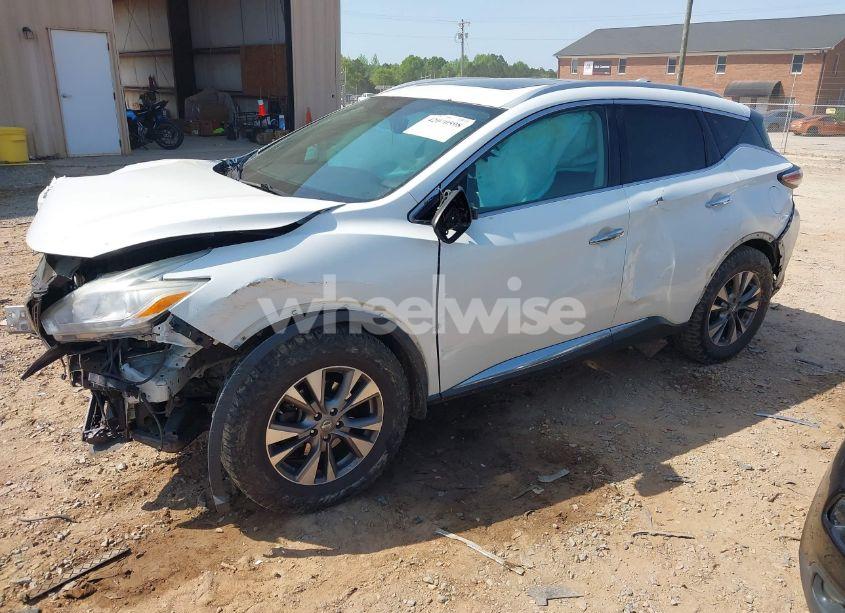 Photo 2 of 2016 Nissan Murano SL (VIN 5N1AZ2MH8GN145625)