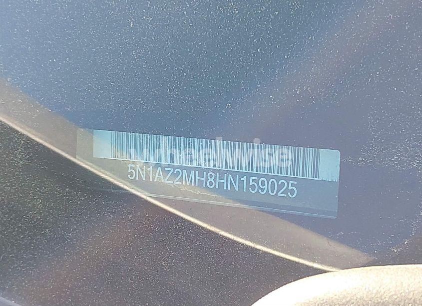 Photo 9 of 2017 Nissan Murano SL (VIN 5N1AZ2MH8HN159025)