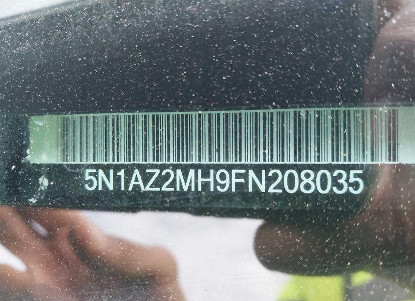 Photo 9 of 2015 Nissan Murano SL (VIN 5N1AZ2MH9FN208035)