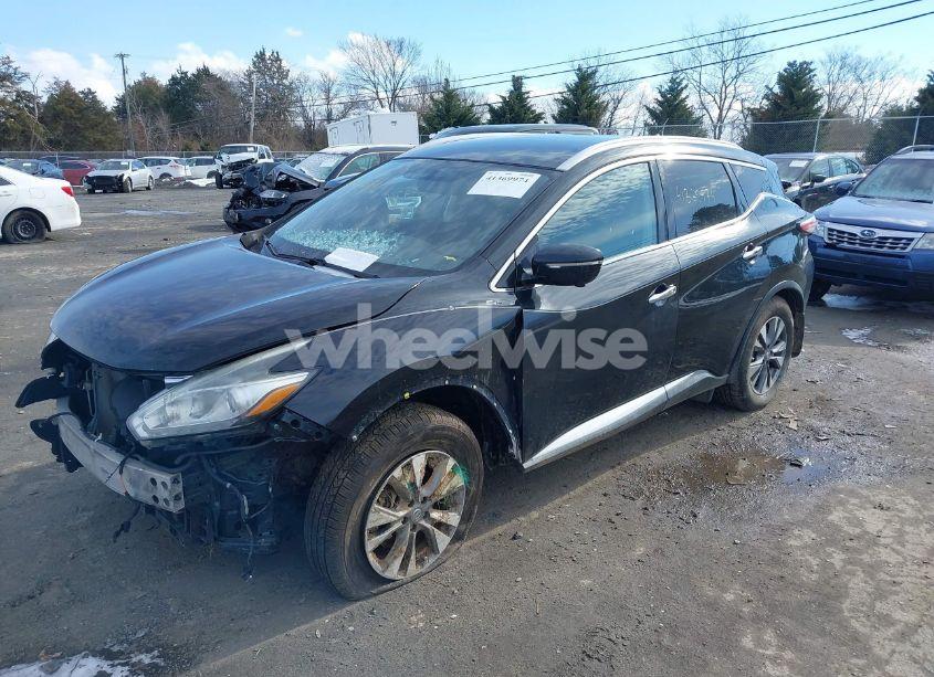 Photo 2 of 2015 Nissan Murano SL (VIN 5N1AZ2MHXFN243537)