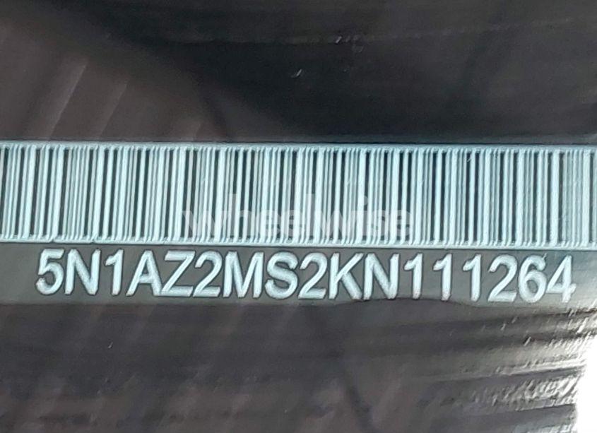 Photo 9 of 2019 Nissan Murano S (VIN 5N1AZ2MS2KN111264)