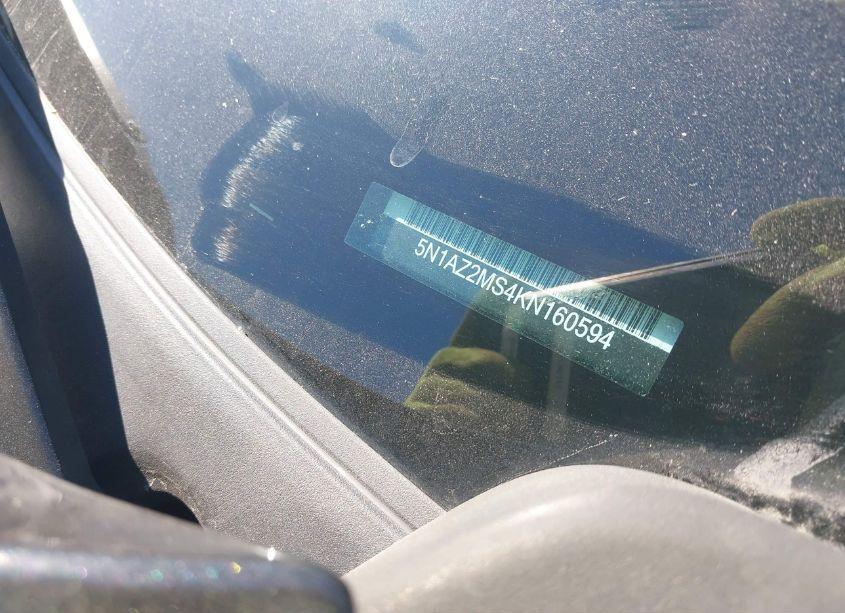 Photo 9 of 2019 Nissan Murano SV (VIN 5N1AZ2MS4KN160594)