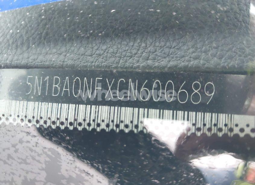 Photo 9 of 2012 Nissan Armada PLATINUM (VIN 5N1BA0NFXCN600689)