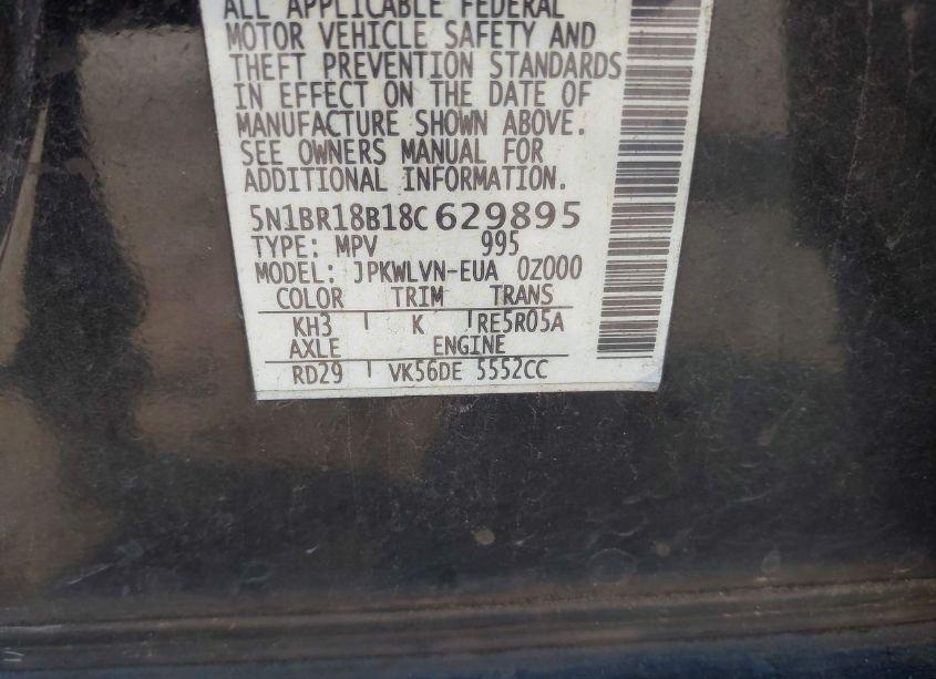 Photo 9 of 2008 Nissan Pathfinder LE V8 (VIN 5N1BR18B18C629895)