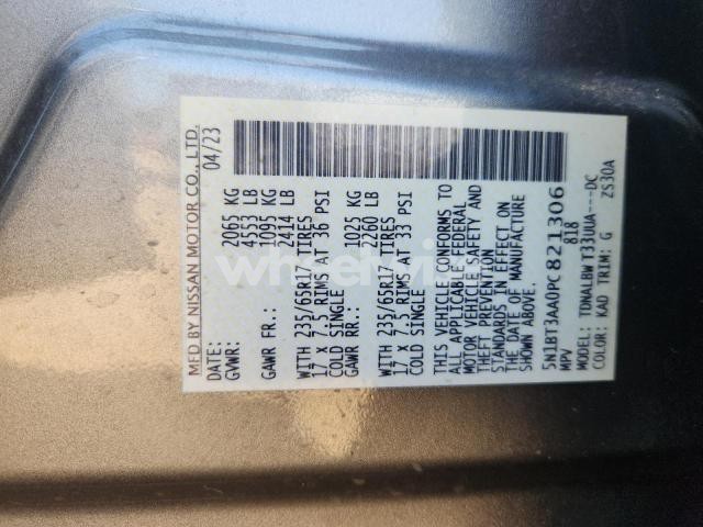 2023 NISSAN ROGUE S (VIN 5N1BT3AA0PC821306) main photo