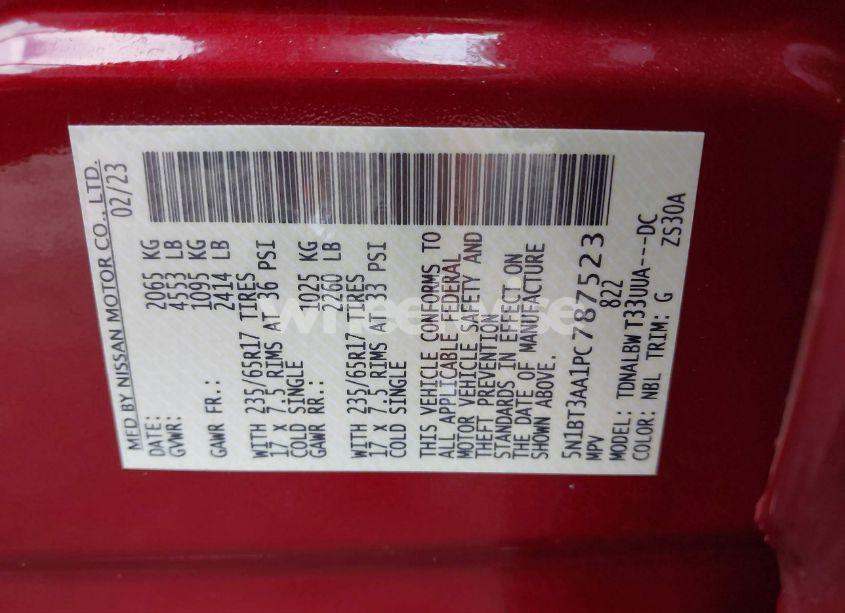 Photo 9 of 2023 Nissan Rogue S FWD (VIN 5N1BT3AA1PC787523)