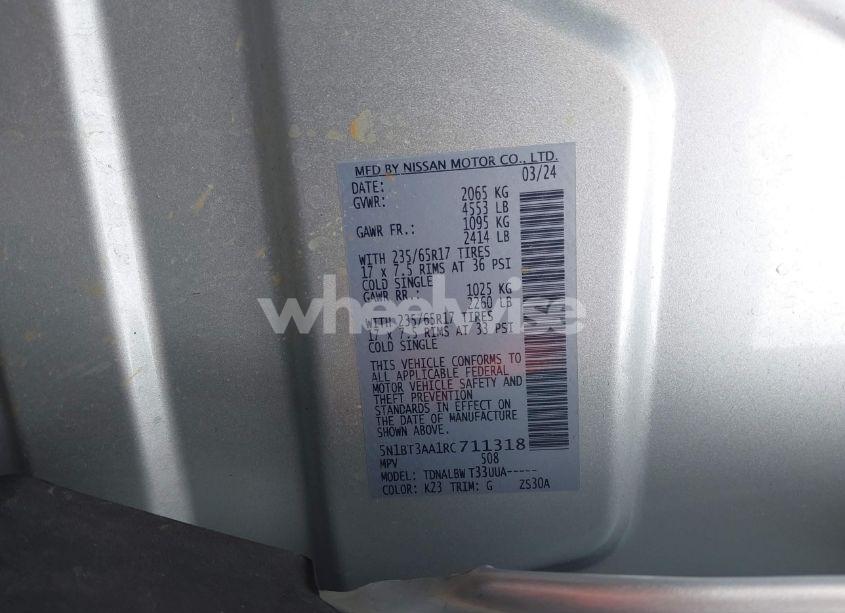 Photo 9 of 2024 Nissan Rogue (VIN 5N1BT3AA1RC711318)