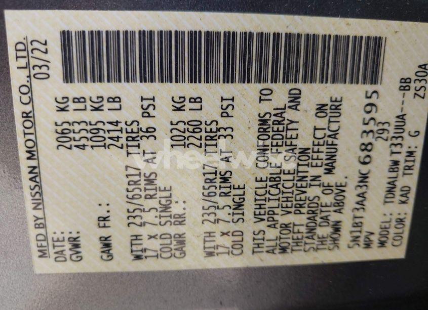 Photo 9 of 2022 Nissan Rogue S FWD (VIN 5N1BT3AA3NC683595)