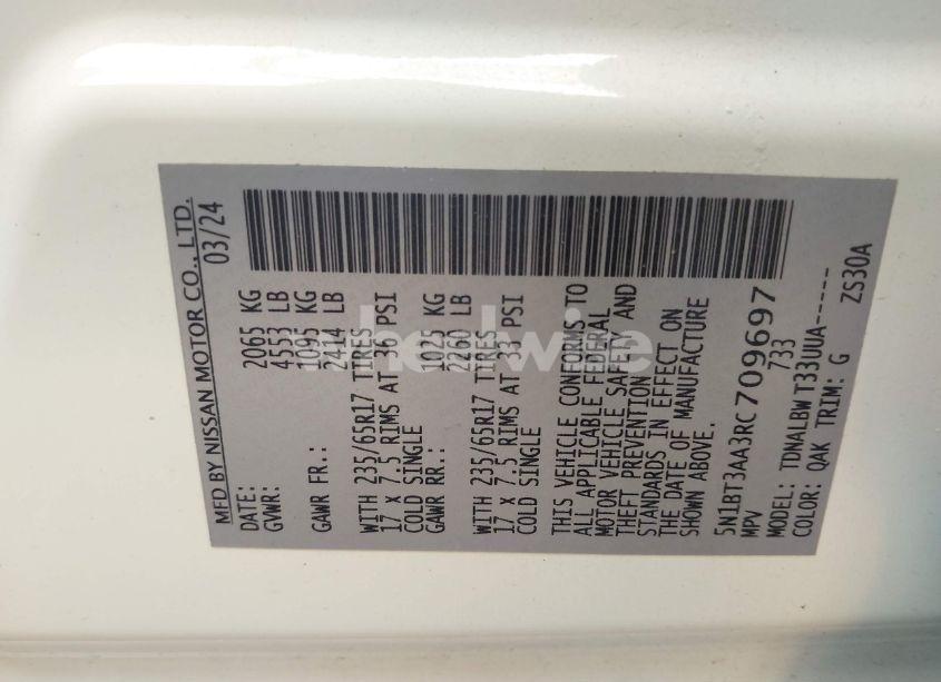 Photo 9 of 2024 Nissan Rogue S FWD (VIN 5N1BT3AA3RC709697)