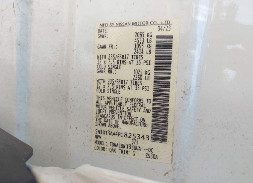 Photo 9 of 2023 Nissan Rogue S FWD (VIN 5N1BT3AA4PC825343)