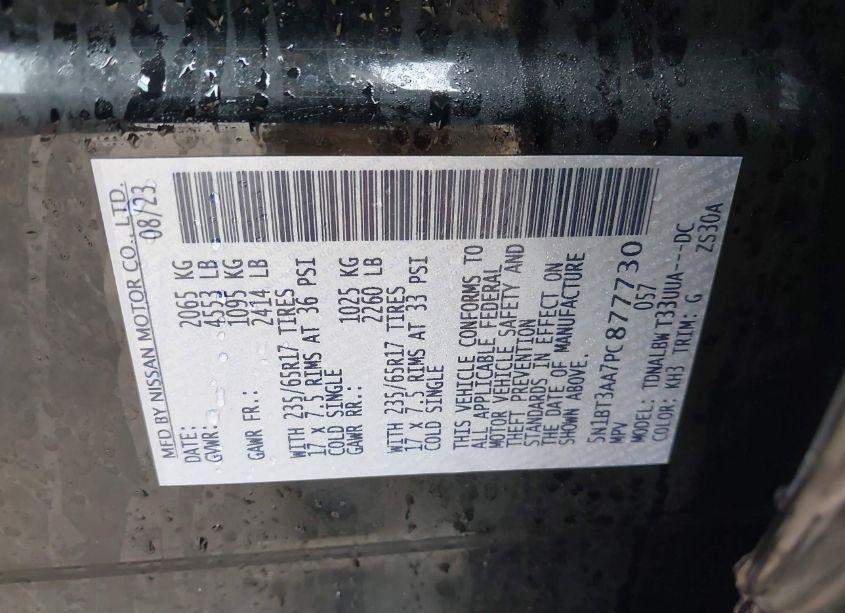 Photo 9 of 2023 Nissan Rogue S FWD (VIN 5N1BT3AA7PC877730)