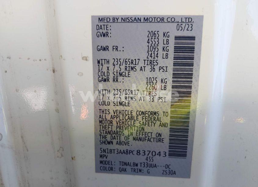 Photo 9 of 2023 Nissan Rogue S FWD (VIN 5N1BT3AA8PC837043)