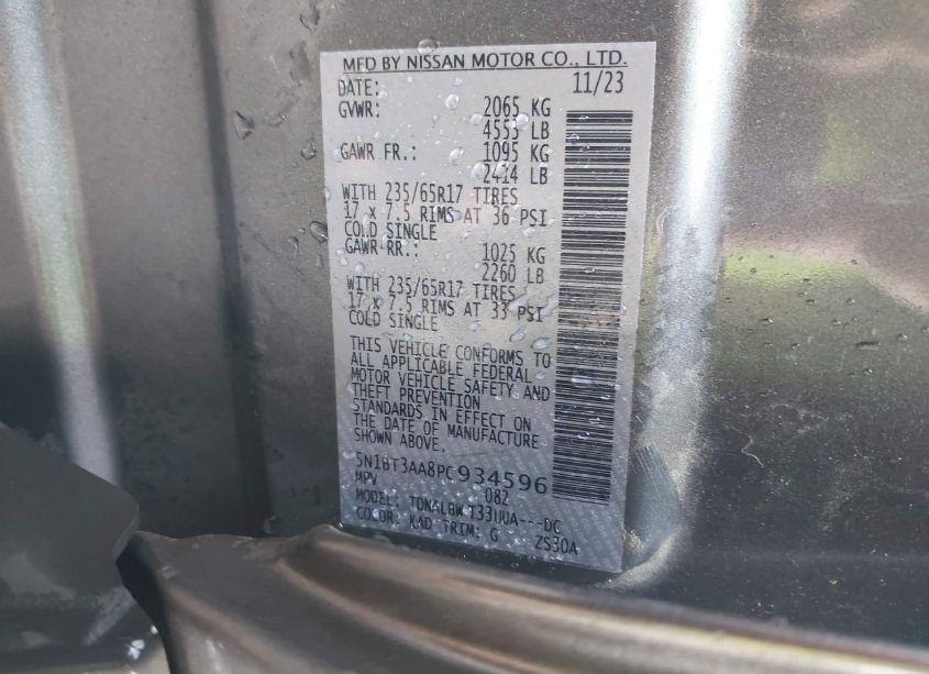 Photo 9 of 2023 Nissan Rogue S FWD (VIN 5N1BT3AA8PC934596)