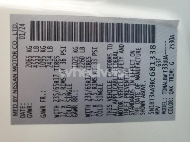 Photo 10 of 2024 NISSAN ROGUE S (VIN 5N1BT3AA9RC681338)