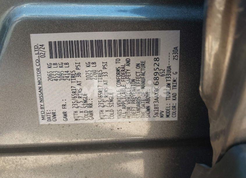 Photo 9 of 2024 Nissan Rogue S FWD (VIN 5N1BT3AAXRC689528)