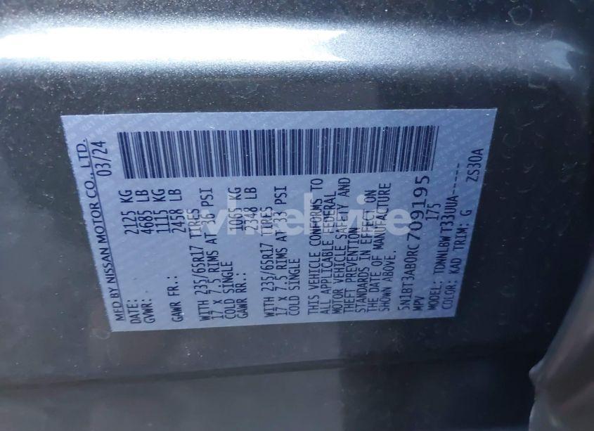 Photo 9 of 2024 Nissan Rogue S INTELLIGENT AWD (VIN 5N1BT3AB0RC709195)