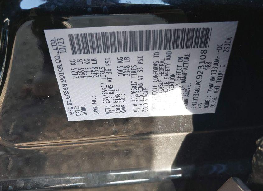 Photo 9 of 2023 Nissan Rogue S INTELLIGENT AWD (VIN 5N1BT3AB1PC923108)