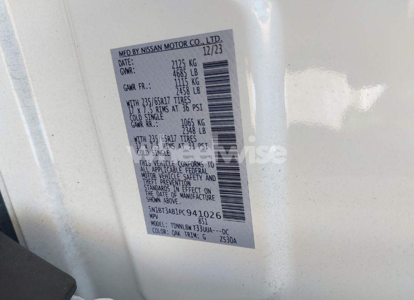 Photo 9 of 2023 Nissan Rogue S INTELLIGENT AWD (VIN 5N1BT3AB1PC941026)