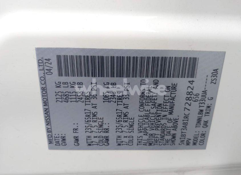 Photo 9 of 2024 Nissan Rogue S INTELLIGENT AWD (VIN 5N1BT3AB1RC728824)