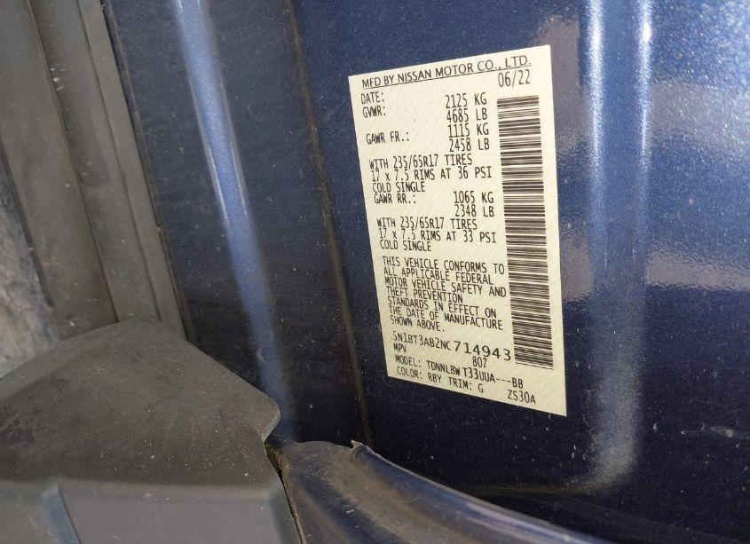 Photo 9 of 2022 Nissan Rogue S INTELLIGENT AWD (VIN 5N1BT3AB2NC714943)