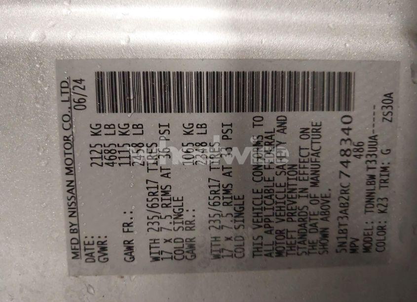 Photo 9 of 2024 Nissan Rogue S INTELLIGENT AWD (VIN 5N1BT3AB2RC748340)