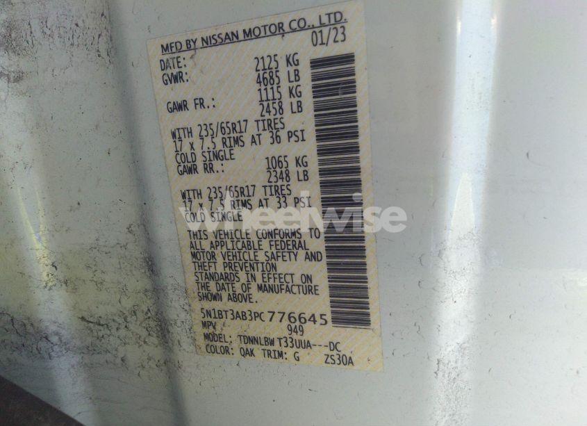 Photo 9 of 2023 Nissan Rogue S INTELLIGENT AWD (VIN 5N1BT3AB3PC776645)