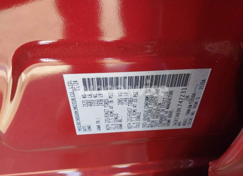 Photo 9 of 2024 Nissan Rogue S INTELLIGENT AWD (VIN 5N1BT3AB3RC747231)