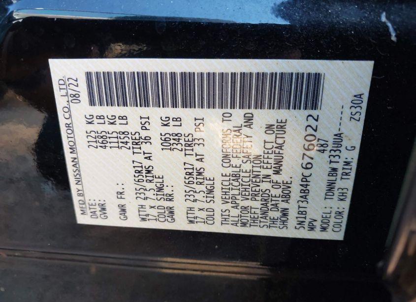 Photo 9 of 2023 Nissan Rogue S INTELLIGENT AWD (VIN 5N1BT3AB4PC676022)