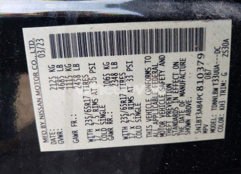 Photo 9 of 2023 Nissan Rogue S INTELLIGENT AWD (VIN 5N1BT3AB4PC810379)