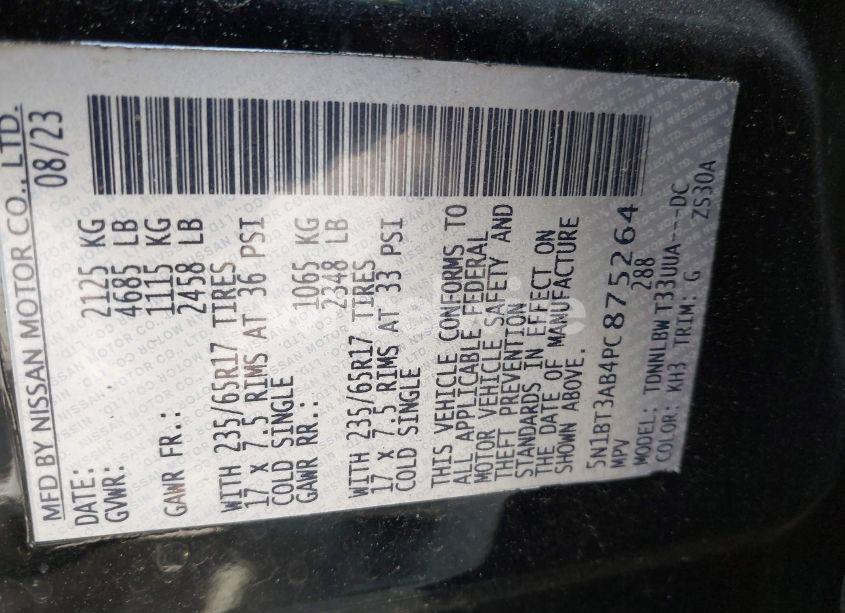 Photo 9 of 2023 Nissan Rogue S INTELLIGENT AWD (VIN 5N1BT3AB4PC875264)