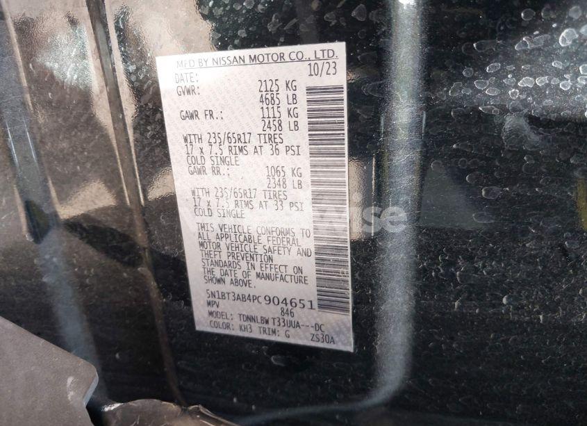 Photo 9 of 2023 Nissan Rogue S INTELLIGENT AWD (VIN 5N1BT3AB4PC904651)