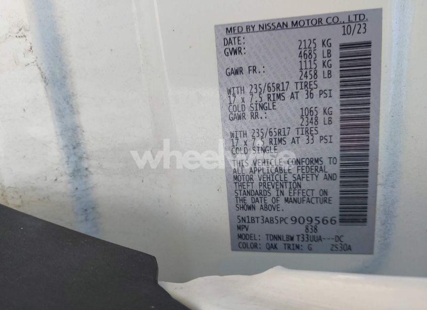 Photo 9 of 2023 Nissan Rogue S INTELLIGENT AWD (VIN 5N1BT3AB5PC909566)