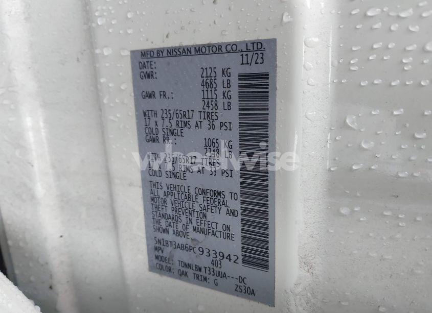 Photo 9 of 2023 Nissan Rogue S (VIN 5N1BT3AB6PC933942)