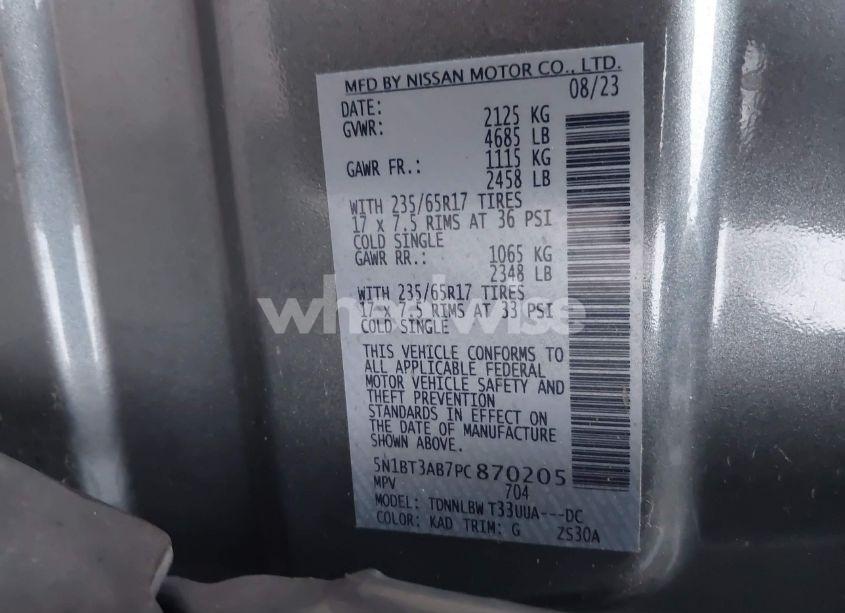 Photo 9 of 2023 Nissan Rogue S INTELLIGENT AWD (VIN 5N1BT3AB7PC870205)