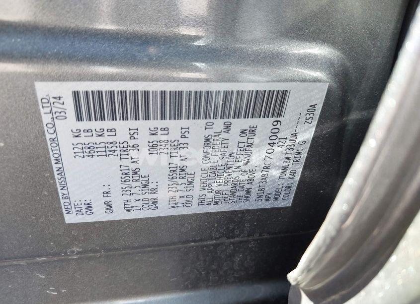 Photo 9 of 2024 Nissan Rogue S INTELLIGENT AWD (VIN 5N1BT3AB7RC704009)